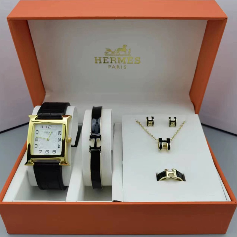 นาฬิกาข้อมือควอตซ์ สายหนัง แฟชั่นสําหรับสตรี