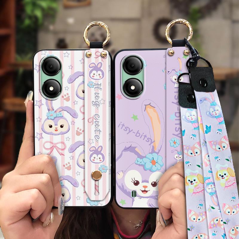 Silicone Fashion Design Phone Case For ZTE Blade A33s Waterproof Dirt-resistant Back Cover Kickstand Phone Holder Soft case