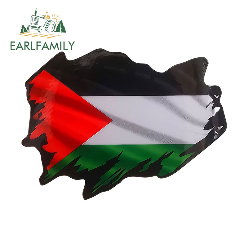 EARLFAMILY 13 ซม.ธงชาติต่างๆประเทศรถสติกเกอร์สร้างสรรค์กันน้ํารถจักรยานยนต์Decal Air Conditioner Decor