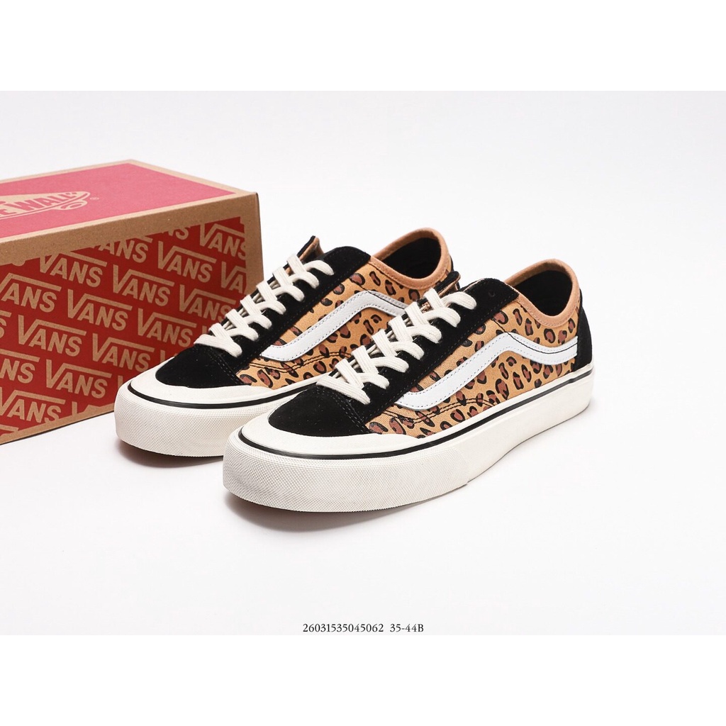 L12【Classic.Design】รองเท้าผ้าใบVans_CREW STYLE 36 ลายเสือ รองเท้าแฟชั่น รองเท้าลำลอง สินค้าพร้อมส่ง