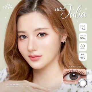 คอนแทคเลนส์(มินิ) Julia Light Brown / Brown / Gray (Kitty Kawaii) ⭐️ลายฮิต ขายดีมาก กรองแสงกันยูวี