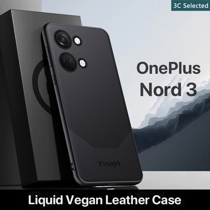 หนังวีแกนเหลว เคส OnePlus Nord 3 5G Case การจับคู่สีคู่ สัมผัสที่สบาย ป้องกันลายนิ้วมือ กรอบTPUนุ่ม 