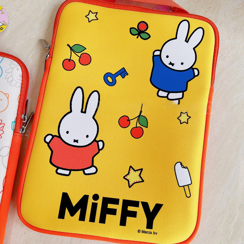 สนูปปี้มิฟฟี่ญี่ปุ่นสร้างสรรค์การ์ตูนน่ารัก iPad แท็บเล็ตพีซีแบบพกพาเคสป้องกันเบาะฟองน้ำกระเป๋าด้านใน