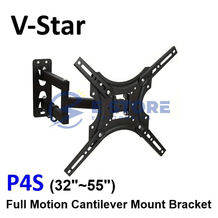 V-Star P4S Full Motion Cantilever Mount TV Bracket (32" ~ 55")