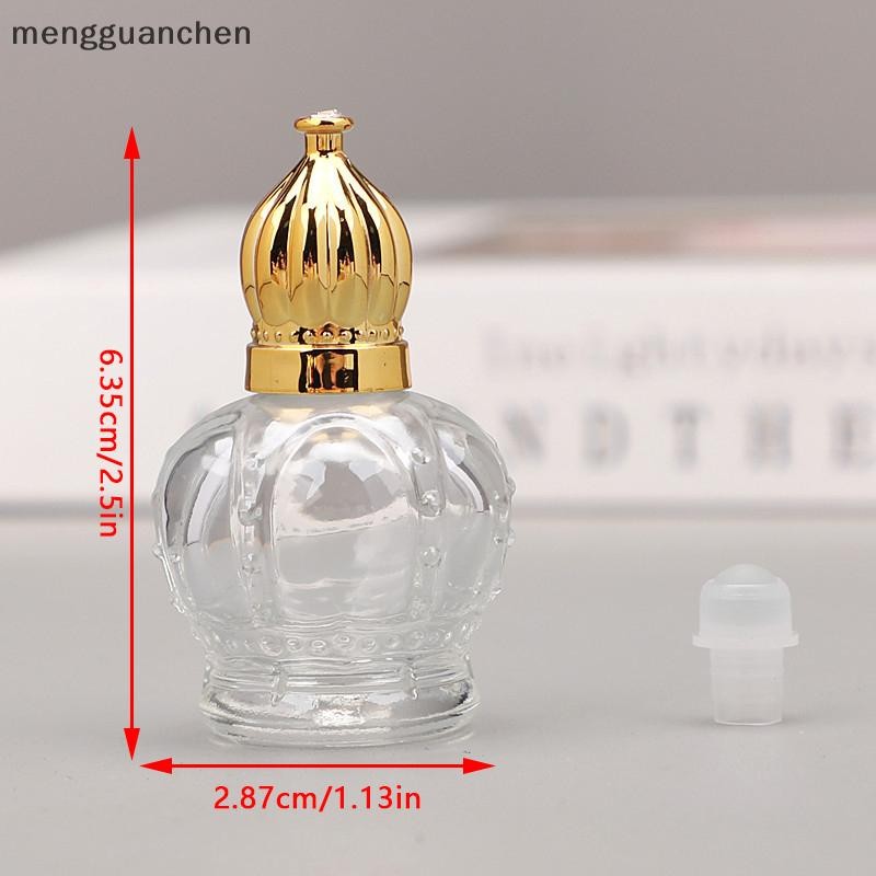 [mengguanchen] แก้วทอง 15 มล. มินิวินเทจโปร่งใสตัวอย่างที่ว่างเปล่าขวดขวดขวดรีฟิลขวดหยดน้ําหอม [TW]