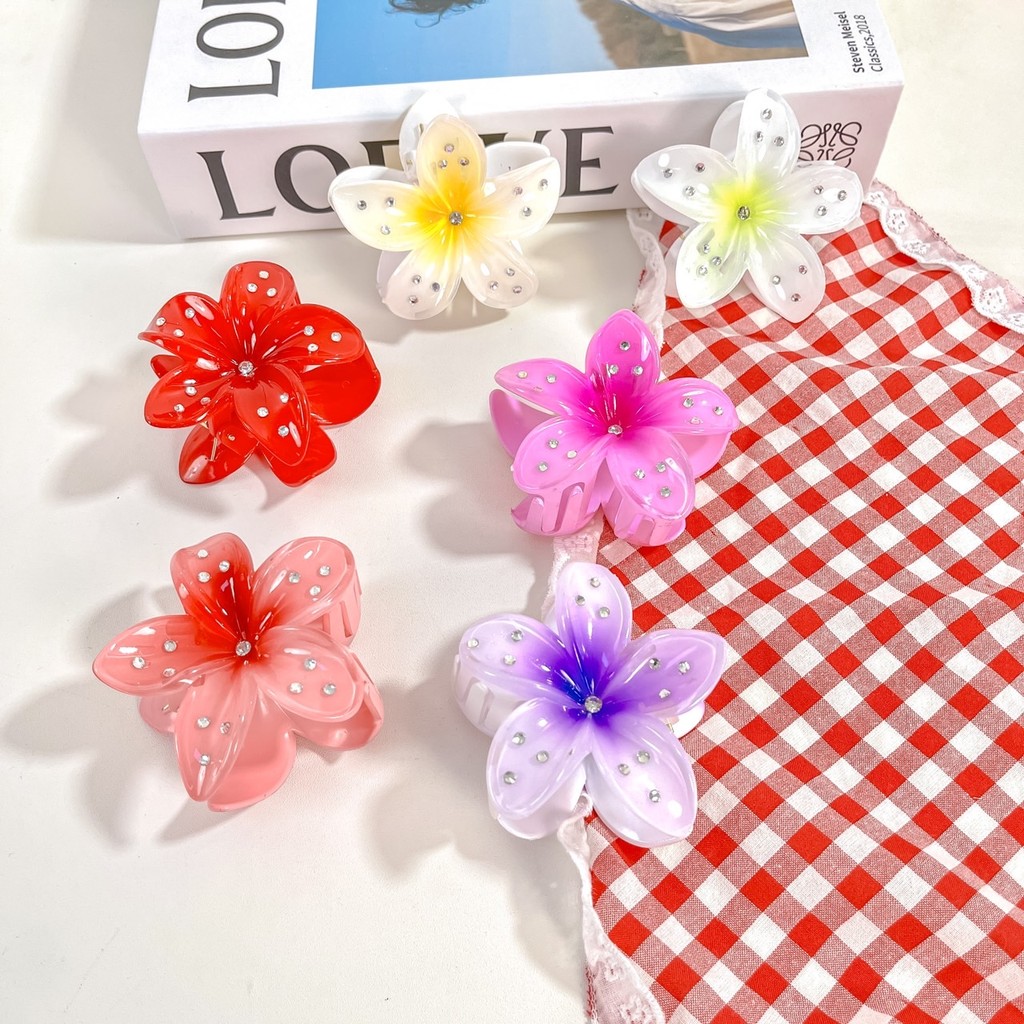 GKF-กิ๊บหนีบผมฮาวาย แบบเพรช มาใหม่ (พร้อมส่งจากไทย)