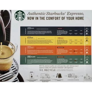 13 รสชาติใหม่ สตาร์บัคส์แคปซูล nespresso แคปซูลกาแฟสตาร์บัคส์ STARBUCKS BY NESPRESSO CAPSULE