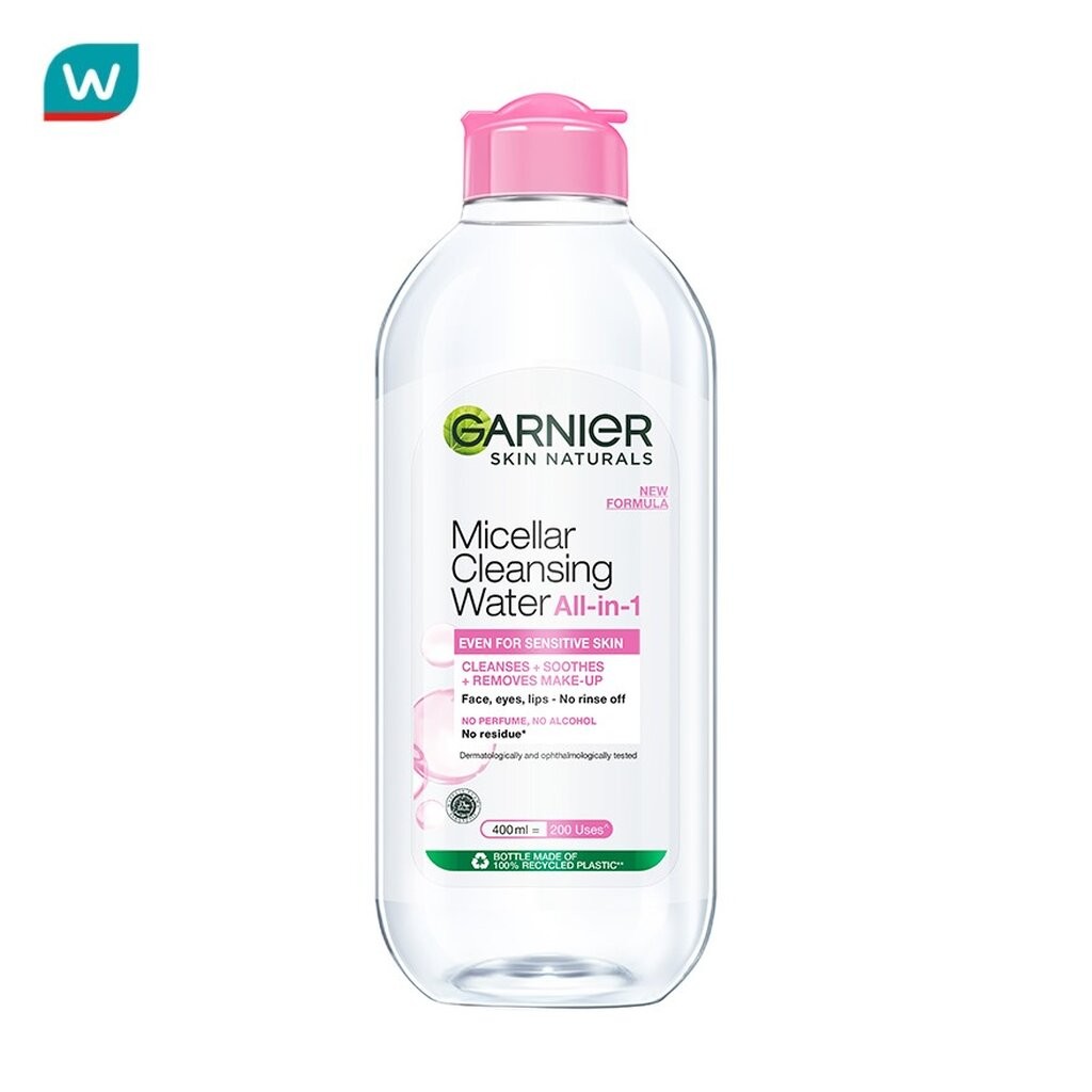 Garnier การ์นิเย่ ไมเซล่า คลีนซิ่ง วอเตอร์ ออล-อิน-1 อีเวน ฟอร์ เซนซิทีฟ สกิน 400 มล.