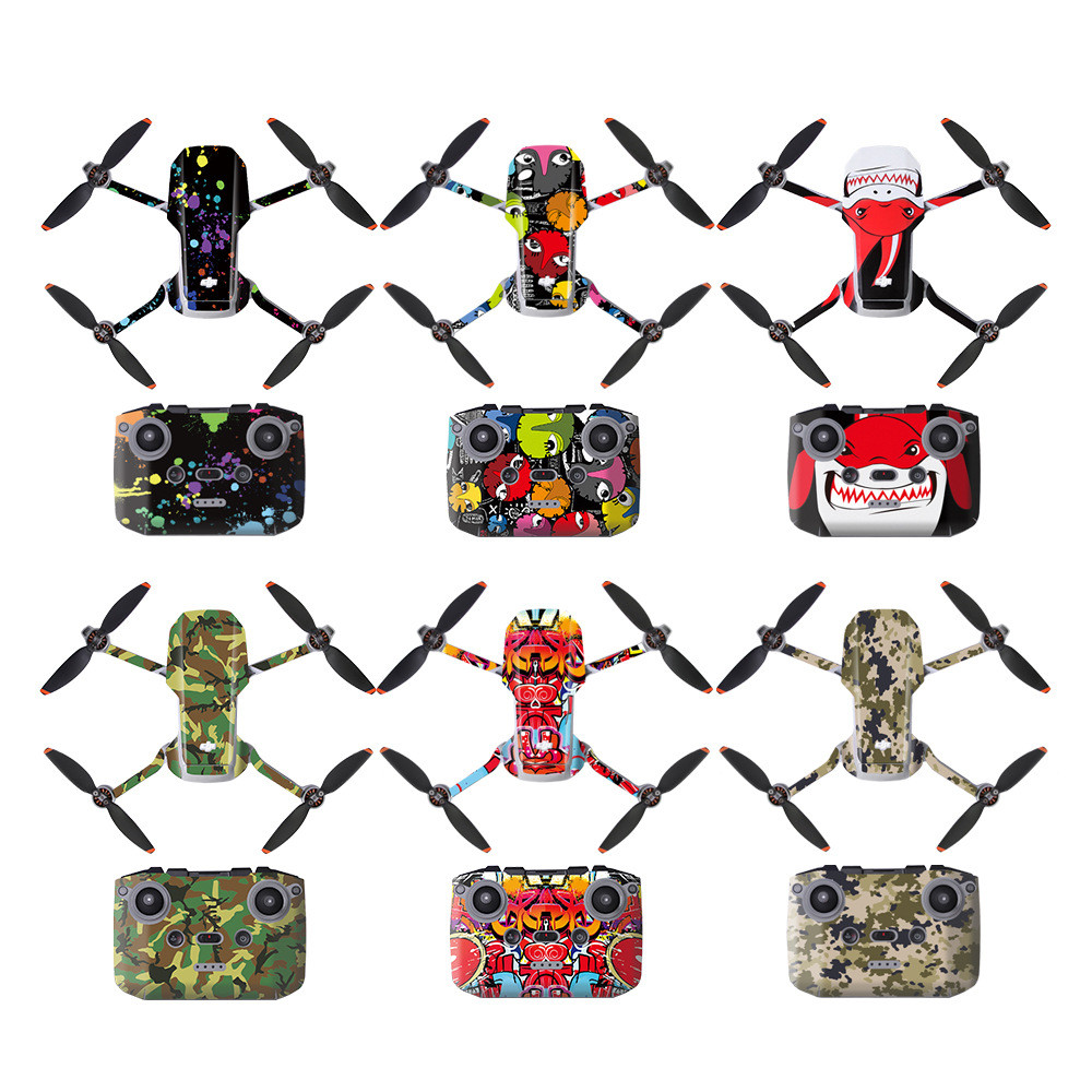 Drone สติกเกอร์สําหรับ DJI Mini 4K สติกเกอร์ PVC Body Arm รีโมทคอนโทรล Mini2/Mini 2 SE Scratch ป้องกันฟิล์มอุปกรณ์เสริม