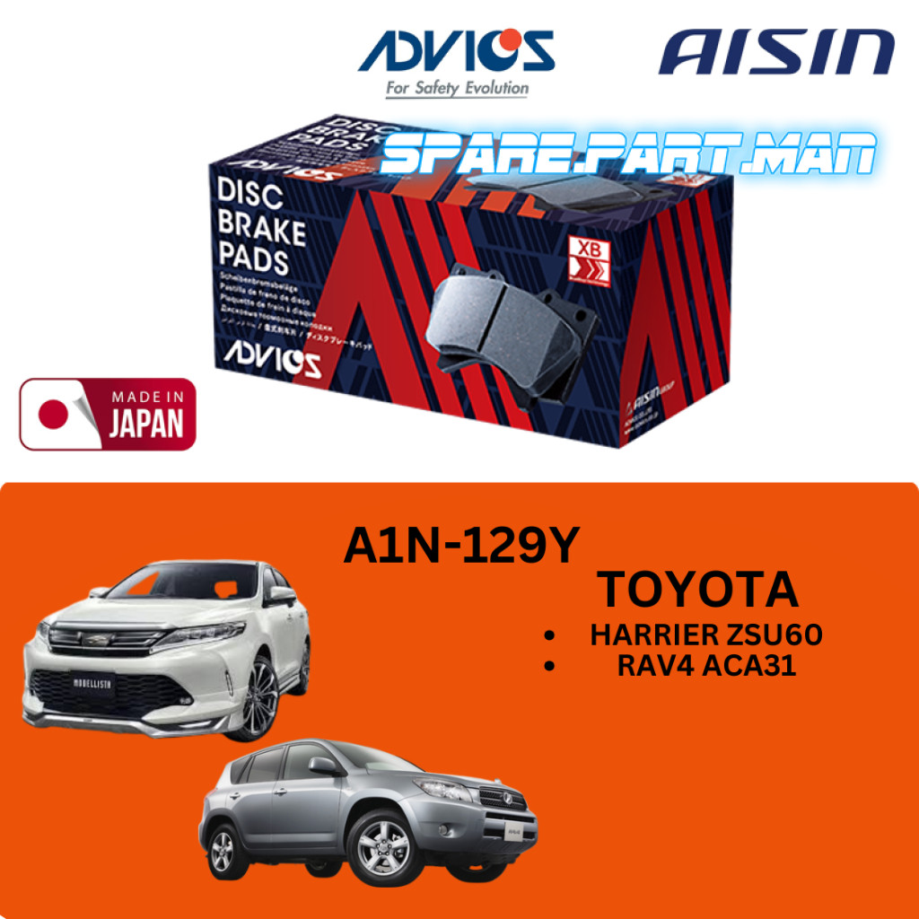 Aisin Advics Toyota Rav 4 2.2 2.4 ACA30 ACA31 ALA30 ZSA30 Rav4 Harrier ZSU60 ดิสก์เบรกหน้า