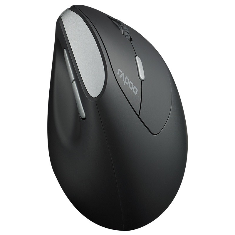 RAPOO EV250 WIRELESS 2.4G SILENT WIRELESS OPTICAL MOUSE เมาส์ไร้สาย (EV250-BK) เม้าส์เพื่อสุขภาพ ราคา ถูกที่สุด ดีลบีเคเค แกลเลอรีภาพที่ 2