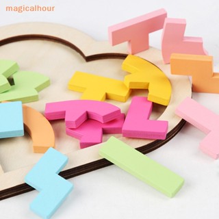 Magicalhour^^ จิ๊กแทงแกรม รูปหัวใจ สีสันสดใส ของเล่นเสริมการเรียนรู้เด็ก 1 ชุด