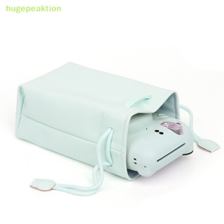 Hugepeaktion เคสหนัง PU กันน้ํา แบบพกพา สําหรับกล้องดิจิทัล Instax Mini 12