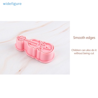 Widefigure แม่พิมพ์ตัดคุ้กกี้ บิสกิต บิสกิต รูปการ์ตูนหัวใจ 3D DIY ของขวัญวันวาเลน วันคู่รัก 8 ชิ้น