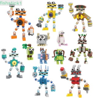 Fishstick1 บล็อกตัวต่อหุ่นยนต์พลาสติก ลายการ์ตูน My Singing Wubbox Robot ของเล่นสําหรับเด็ก ผู้ปกครอง เด็กอนุบาล DIY