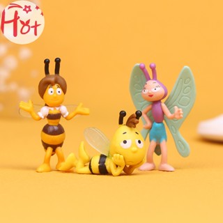 Goldensquare โมเดลฟิกเกอร์ รูปการ์ตูนผึ้ง Maya The Bee เหมาะกับของขวัญ ของเล่นสําหรับเด็ก