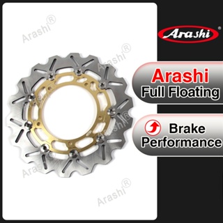 Arashi ดิสก์เบรกหน้ารถจักรยานยนต์ CNC สําหรับ YAMAHA YZF R25 R3 MT03 YZF-R25 2014-2021 YZF-R3 2015-2021 MT-03 ABS 2016 2017 2018 2019 2020 2021 1 ชิ้น