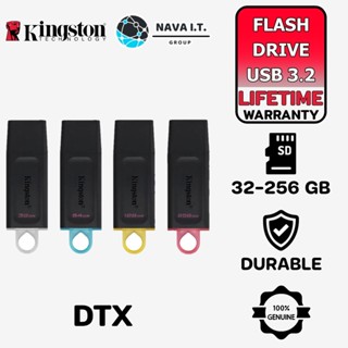 COINSคืน15%⚡FB9JMZV6⚡ KINGSTON DTX FLASH DRIVE 32GB 64GB 128GB 256GB USB 3.2 รับประกัน 5 ปี