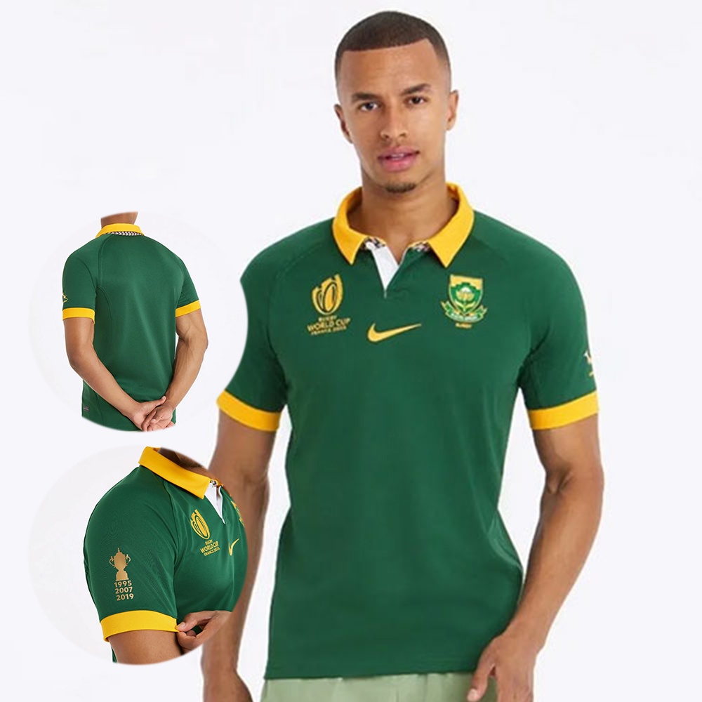 2023 เสื้อกีฬารักบี้ ลายทีมชาติแอฟริกาใต้ Springboks RWC South Youth Home World Cup Rugby Jersey ไซส์ S-5XL