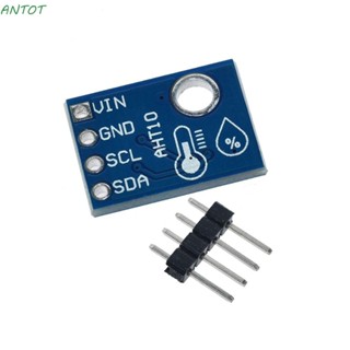 Antot โมดูลเซนเซอร์วัดอุณหภูมิ และความชื้น AHT10 1.8-6.0V I2C ทนทาน DIY 10 ชิ้น