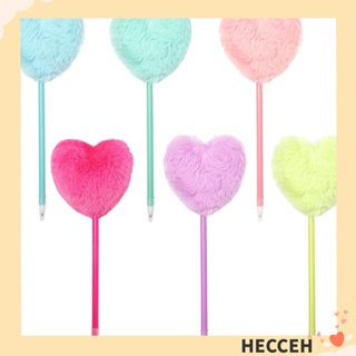 Hecceh กล่องปากกาเจล รูปหัวใจ สีม่วง 0.7 มม. สีขาว สีเหลือง สีแดง 6 ชิ้น