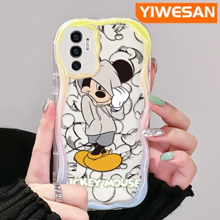 เคสโทรศัพท์มือถือ ซิลิโคนใส กันกระแทก ลายการ์ตูนมิกกี้เมาส์ สีครีม สําหรับ VIVO V23E 4G V23E 5G V23 Pro V23i 5G S12 5G Y75