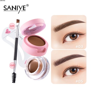 [สต็อก] Saniye Eyebrow Cream Eyebrow Powder 2-in-1 พร้อมแปรงง่ายต่อการสี,กันน้ำและเหงื่อครีมย้อมคิ้วพร้อมการ์ดคิ้ว