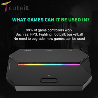 Tcuteit G6L อะแดปเตอร์แปลงเมาส์ คีย์บอร์ด PS3 PS4 แบบใช้สาย