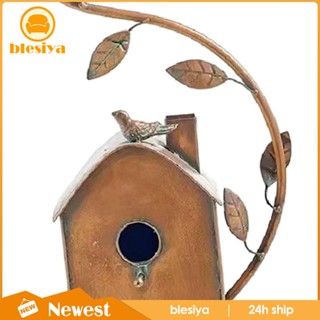 [Blesiya] บ้านนกฮัมมิ่งเบิร์ด โลหะ สร้างสรรค์ สําหรับตกแต่งบ้าน สวน