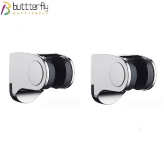 Buttterfly หัวฝักบัวอาบน้ํา แบบโครเมี่ยม ปรับได้ สไตล์โมเดิร์น สําหรับติดผนังห้องน้ํา 2 ชิ้น