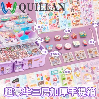 Quillan ชุดสติกเกอร์ Guka น่ารัก Diy สําหรับติดตกแต่งสมุด พวงกุญแจ การ์ด