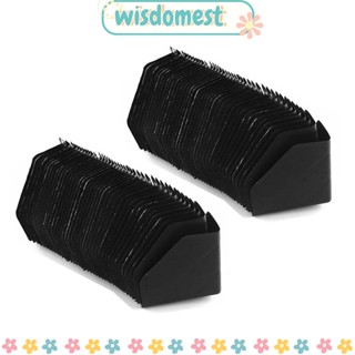 Wisdomest ตัวป้องกันมุม พลาสติก สีดํา ใช้งานง่าย 55x55x1 มม. สําหรับเฟอร์นิเจอร์ 100 ชิ้น