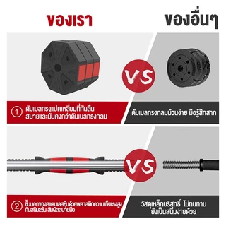 ดัมเบล dumbbell ดัมเบลปรับน้ำหนัก 10-40KG ดัมเบลคู่ ยกน้ำหนัก แถมฟรีข้อต่อ ที่ยกน้ำหนัก ออกกำลังกาย อุปกรณ์ออกกำลังกาย