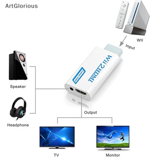 Art อะแดปเตอร์แปลงเสียง Wii เป็น HDMI Full HD 2HDMI สําหรับ PC HDTV N 1 ชิ้น