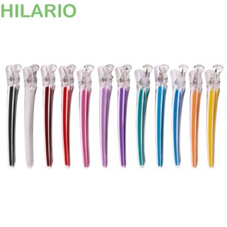 Hilario 12 ชิ้น / เซต ที่หนีบผม, ที่หนีบผมยาว สีชมพู, สีลูกกวาด ไม่มีรอยย่น กิ๊บตัดผม