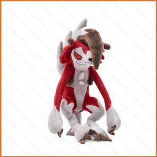 ตุ๊กตายัดนุ่น รูปการ์ตูนโปเกม่อน KTS Lycanroc สีแดง เหมาะกับของขวัญ ของเล่นสําหรับเด็ก