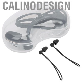 Calinodesign lost Swimming Earplugs  Noise Reduction Soft Silicone EarPlugs with Rope for Sleeping Ears Protection