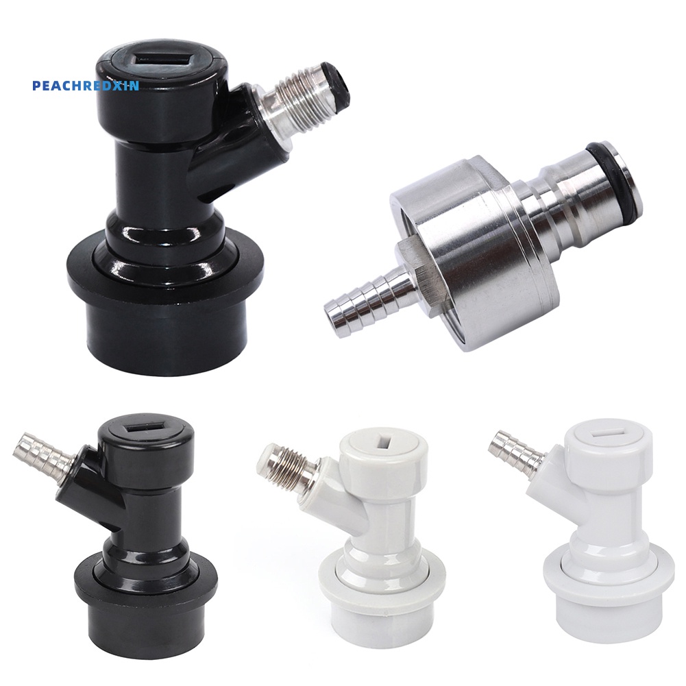 PRK-Brew เบียร์บอลล็อค Keg ตัดการเชื่อมต่อ Barbed เกลียวตู้ Carbonation Cap