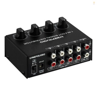 LINEPAUAIO 4 Channels Output Stereo Audio Amplifier for Home Speaker Systems