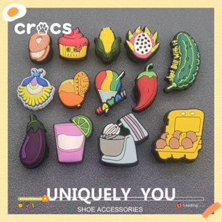 Crocs jibbitz หัวเข็มขัดรัดรองเท้า Crocs ลายดอกไม้น่ารัก สไตล์เกาหลี สําหรับตกแต่งหมวกกันน็อค