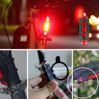 ไฟท้ายจักรยาน แบบพกพากันน้ำ แบบชาร์จ USB ชุดไฟจักรยาน Bicycle lamp