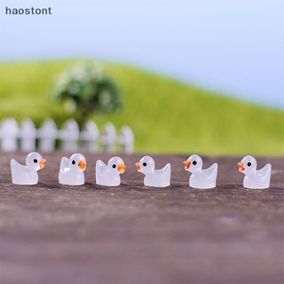 Haostont เป็ดเรซิ่นเรืองแสงในที่มืด ขนาดเล็ก สําหรับตกแต่ง 10 ชิ้น