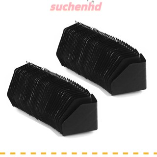 Suchenhd ตัวป้องกันมุม กล่องพลาสติก สีดํา น้ําหนักเบา 55x55x1 มม. 100 ชิ้น