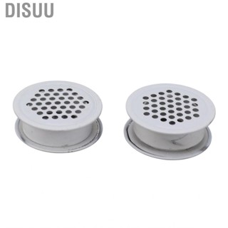 Disuu 2Pcs Round Vent Cover White Rustproof Rugged Versatile Air Mesh Hole