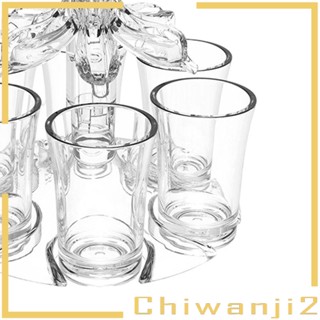 [Chiwanji2] ชั้นวางแก้ว แบบใส 6 ช่อง สําหรับปาร์ตี้ บาร์ ของขวัญ