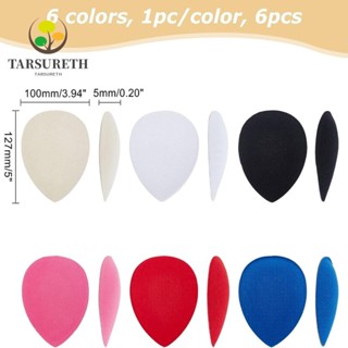 Tarsureth ฐานรองหมวก ทรงหยดน้ําตา 13x10 6 สี สําหรับผู้หญิง 6 ชิ้น