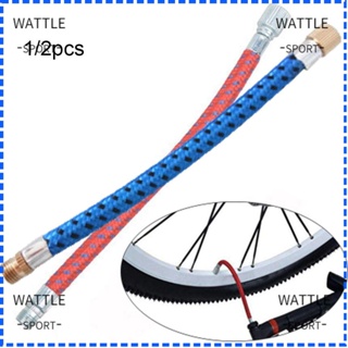 Wattle ท่อต่อขยายปั๊มลมจักรยาน 150Psi สีแดง น้ําเงิน 1 2 ชิ้น