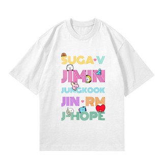 เสื้อยืดแขนสั้นลําลอง คอกลม ผ้าฝ้าย พิมพ์ลาย Kopo RM Jimin Jin V JUNGKOOK Kook SUGA J-hope สําหรับผู้ชาย และผู้หญิง