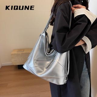 KIQUNE กระเป๋าผ้ากระเป๋าผ้าแคนวาส Tote Bag 2023 NEW GTT2390LBP 36Z230909