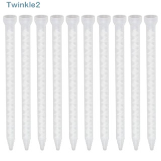 Twinkle ปลายหัวฉีดผสมอีพ็อกซี่ แบบเกลียว พลาสติก เรซิน 10 ชิ้น